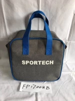 Grey Oxford Outdoor Square Portable Picnic Cooler Bag