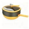 30/32cm Titanium Bird Micro-Pressure Non-Stick Wok, Hibiscus Purple & Light Crimson Household Cooking Pan