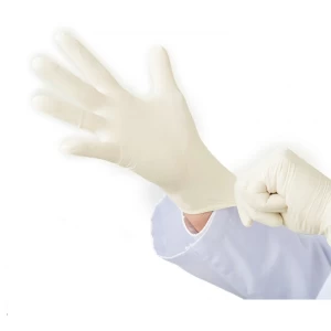 Medical rubber surgical gloves