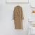 Import Walnut Blends Woolen Coat Women's Chic Casual Long Warm Overcoats Mid-Length Double-Sided Cashmere Woolen Coat from China