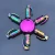 Import Dazzling Rotatable Spinning Toys Simple Finger Mini Toy Colorful Kids Zinc Alloy Fidget Hand Spinner from China
