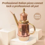 Traditional Neapolitan Oil Can,Copper Oil Bottle,Copper Oil Cruet,Handmade Copper