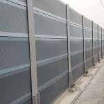 Metal noise barrier, acoustic wall panels, noise barrier fencing, and acoustic enclosure