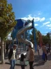 Customized Outdoor Playground Theme Park Amusement Equipment Large Spiral Tube Slide