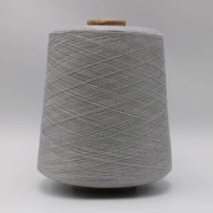 Grey yarn Ne21/1ply 30% stainless steel fiber blended with 70% polyester fiber ring spun yarn shielding electromagnetic wave rad-XT11818
