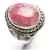 Import Rhodonite Lady's Fashion Ring | 925 Silver Jewelry Manufacturing | 925 Ring Manufacturing from China