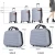 Import Luxury Abs Suitcase Travelling Bags Women Suit Case 5 Piece Luggage Sets from China