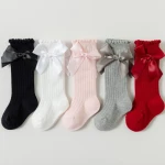 Baby cotton bow accessory socks