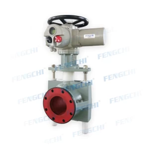 Pinch Valve Equipped with  Electromechanical Actuator