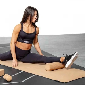 Eco-friendly Natural Cork Yoga Mat Rubber Back Anti-Slip