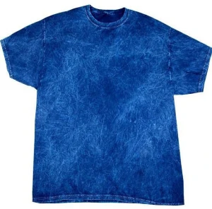 Garment dye printed T-shirt with wash effect