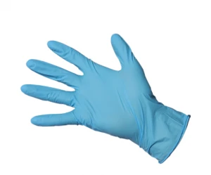 Disposable multifunctional medical blue nitrile powder free CE 510k serial examination hand gloves nitrile exam gloves