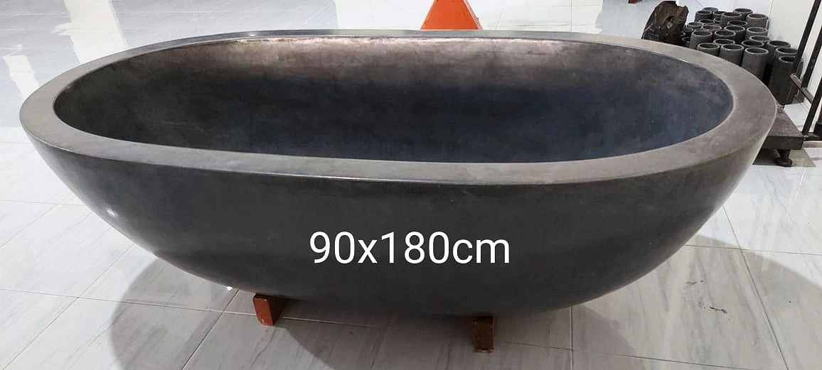 Lava Stone Bathtub from IndoSculpture, Indonesia