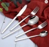 Amazon Hot Sale Flatware Set Tableware Knife Fork Spoon Cutlery Stainless Steel Dinnerware Set