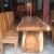 Import Trembesi Dining Set with Block Chair from Indonesia