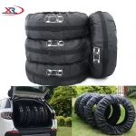 Universal Car Spare Tire Covers Case Auto Wheel Tires Storage Bags 210D Oxford Cloth Dust-proof Protector Car Styling