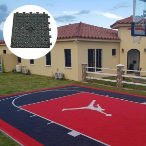 6 years warranty Interlocking Sports Basketball Court PP Flooring