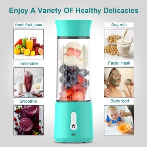 Portable Blender USB Rechargeable Juicer Cup Smoothies Mixer Fruit Machine  