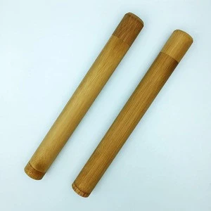 100% Biodegradable Eco-friendly organic bamboo tube with custom logo and painting for travel