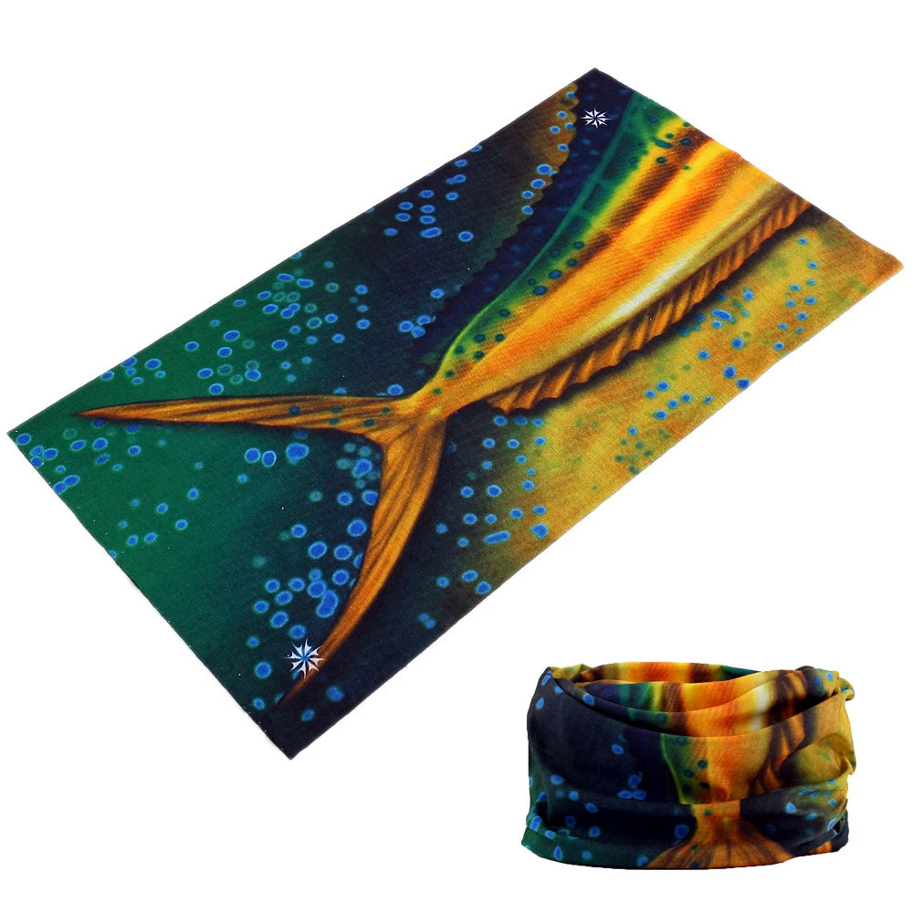 100% Polyester Uv Protection Camping Custom Fishing Face scarf Bandana