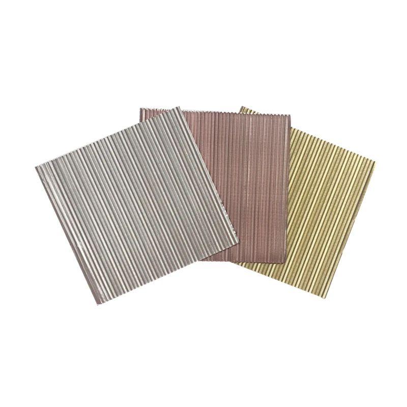 10*10 cm Corrugated aluminium foil laminated paper gift wrapper chocolate wrappers for candy
