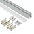 Import 10x10mm Hot sale V Shape profile fittings led aluminum profile channel with diffuser aluminum accessories from China