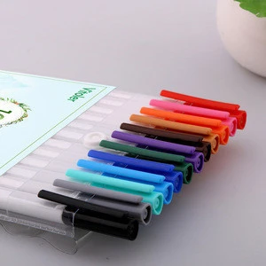 12 colors fineliner water-based ink color pens fine point drawing marker for school office usage