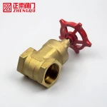 1/2 Full cooper gate valve with female x female gate valve and inlet valve