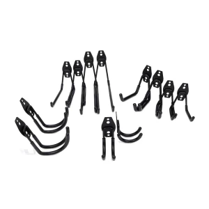 12 pack iron black wall hooks heavy duty garage and storage hanging hook
