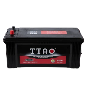 12 Volt High Quality N150MF-150AH JIS Standrad lead acid Maintenanse Free Car Battery for Truck Start