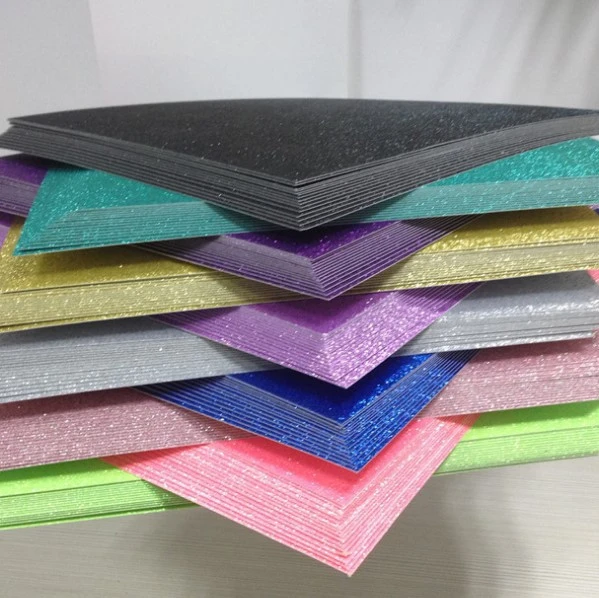 12*12 inch craft shiny colorful glitter paper