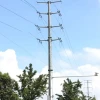 132kv Galvanized Steel Tubular Poles Steel Power Pole Electric Steel Mast 400kv Electric Power Transmission Tower Pole