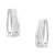 Import 14K White Gold 1/4ct Diamond Hoop Earrings (I-J, I2-I3) from USA