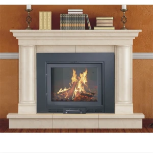 14KW Decorative Electric Fireplace Heater Cast Iron Wood Burning Fireplace Insert