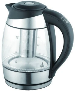 1.8L Borosilicate Glass BPA-Free With Auto Shut-Off And Boil-Dry Protection Kettle, Cordless, LED Light Indicator Tea Kettle