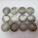 1921 Statue of Liberty peace dove antique silver dollar copper core silver plated diameter about 38mm