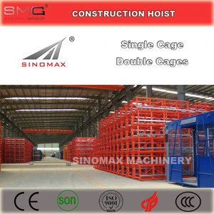 1T Double Cage/Cabin SC100/SC100 Building Construction Hoist, Construction Elevator, Construction Lifter for sale in China