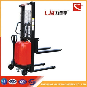 1Ton 2Ton semi electric hydraulic stacker forklift with best price