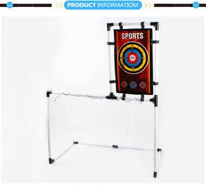 2 in 1 shooting archery bow and arrow with soccer goal