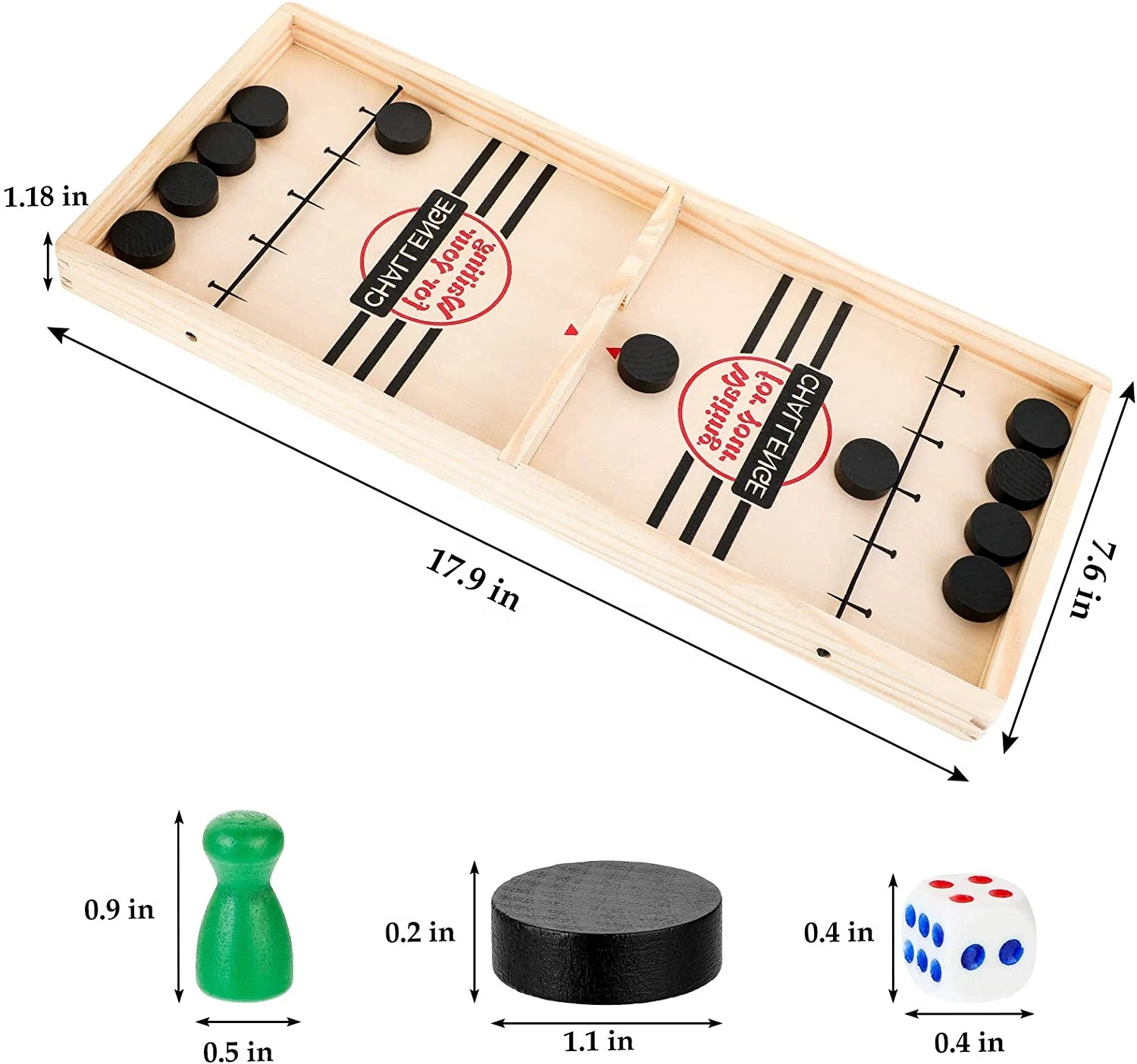 2 in 1 table Desktop Battle Fast Sling Puck Board Game & Flying Chess Wooden Hockey Table Game toys
