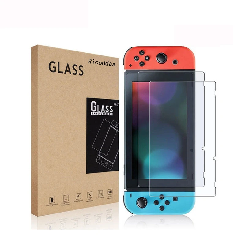 2 pack 1 sets  9H Tempered Film Glass Screen Protector Eye Protection for Nintendo Switch Accessories