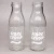 200ml 250ml 500ml 1000ml customized round glass milk bottle with metal cap