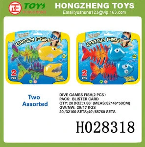 2014 new product made in china swimming pool toy diving fish toy kids water game diving game fish,summer best gift H028318