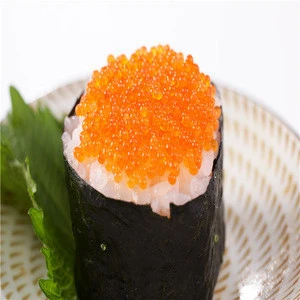 2017 Best Sell Peru Flying Fish Roe Tobiko Japanese Sushi Dressing with Different Colors seafood tobiko in roe