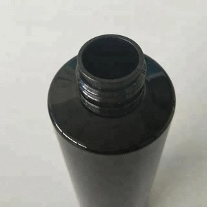 2017 new products 200 ml black plastic bottles for shampoo