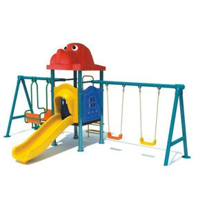 2018 Hot products kids swings with plastic slide outdoor patio swing for kids HFC199-02