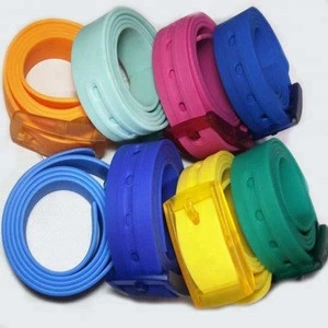 2018 Hot Sale Plastic Buckle Silicone Belt
