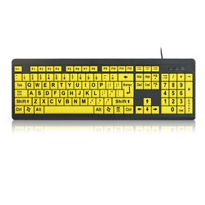 2018 Old people with big characters use wired keyboards New mechanic keyboard with new design T801