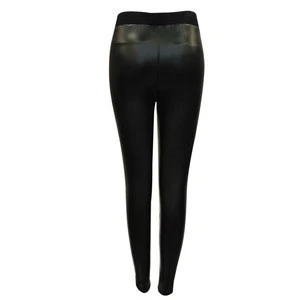 2019 Fashion Black Stretch Tight Women Sexy PU Faux Leather Pencil Pants