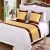 Import 2019 Guangzhou Textile Manufacturer 100% Cotton Hotel Linen Satin Stripe Jacquard King Size Bed sheets Bedding Set from China